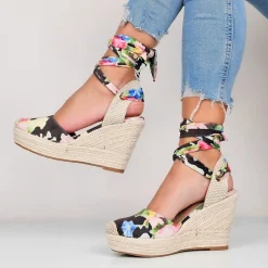 Amalie - Espadrillas Con Zeppa