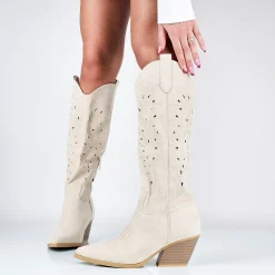 Bice - Stivali Texani Donna Gambale Laserato
