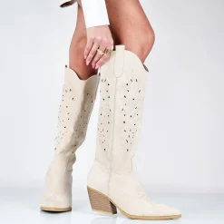 Bice - Stivali Texani Donna Gambale Laserato