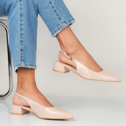 Colette - Ballerine Slingback Tacco Largo