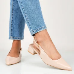 Colette - Ballerine Slingback Tacco Largo