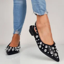 Jessika - Ballerine Slingback Con Borchie