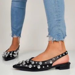 Jessika - Ballerine Slingback Con Borchie