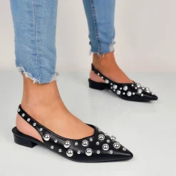 Jessika - Ballerine Slingback Con Borchie