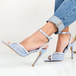 Liuta - Sandali Donna Con Perle E Pizzo