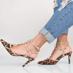 Madeline - Decollette Slingback Borchie