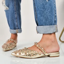 Marcelline - Ballerina Sabot Con Borchie