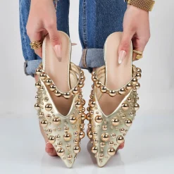 Marcelline - Ballerina Sabot Con Borchie