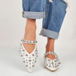 Marcelline - Ballerine Sabot Con Borchie