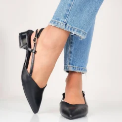 Nathalie - Ballerine Slingback Con Tacco Largo