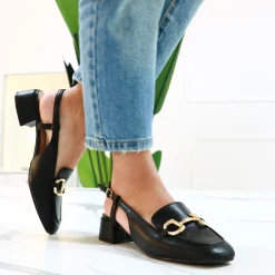 Ruelle - Slingback Con Morsetto Oro