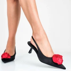 Teresa - Decollette Raso Slingback