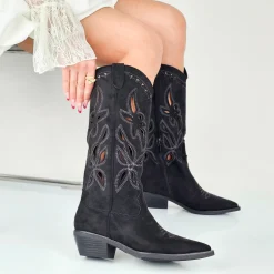 Vera - Stivali Texani Donna Gambale Laserato